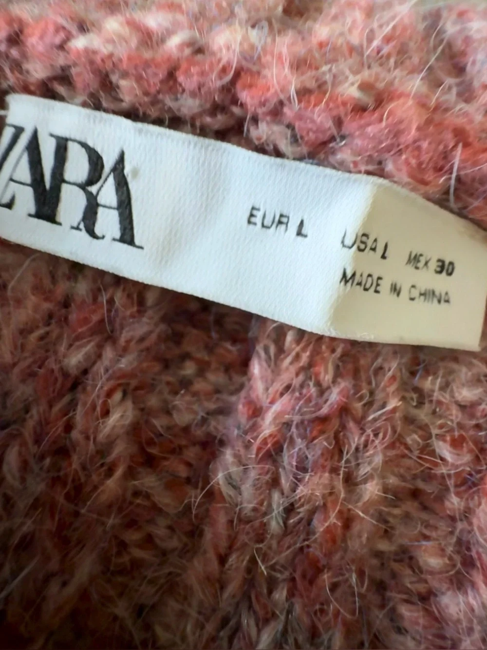 Ara Ribbed Button-Neck Turtleneck Sweater - Dusty Rose - Picture 3 of 3